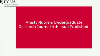 aresty rutgers undergraduate research journal